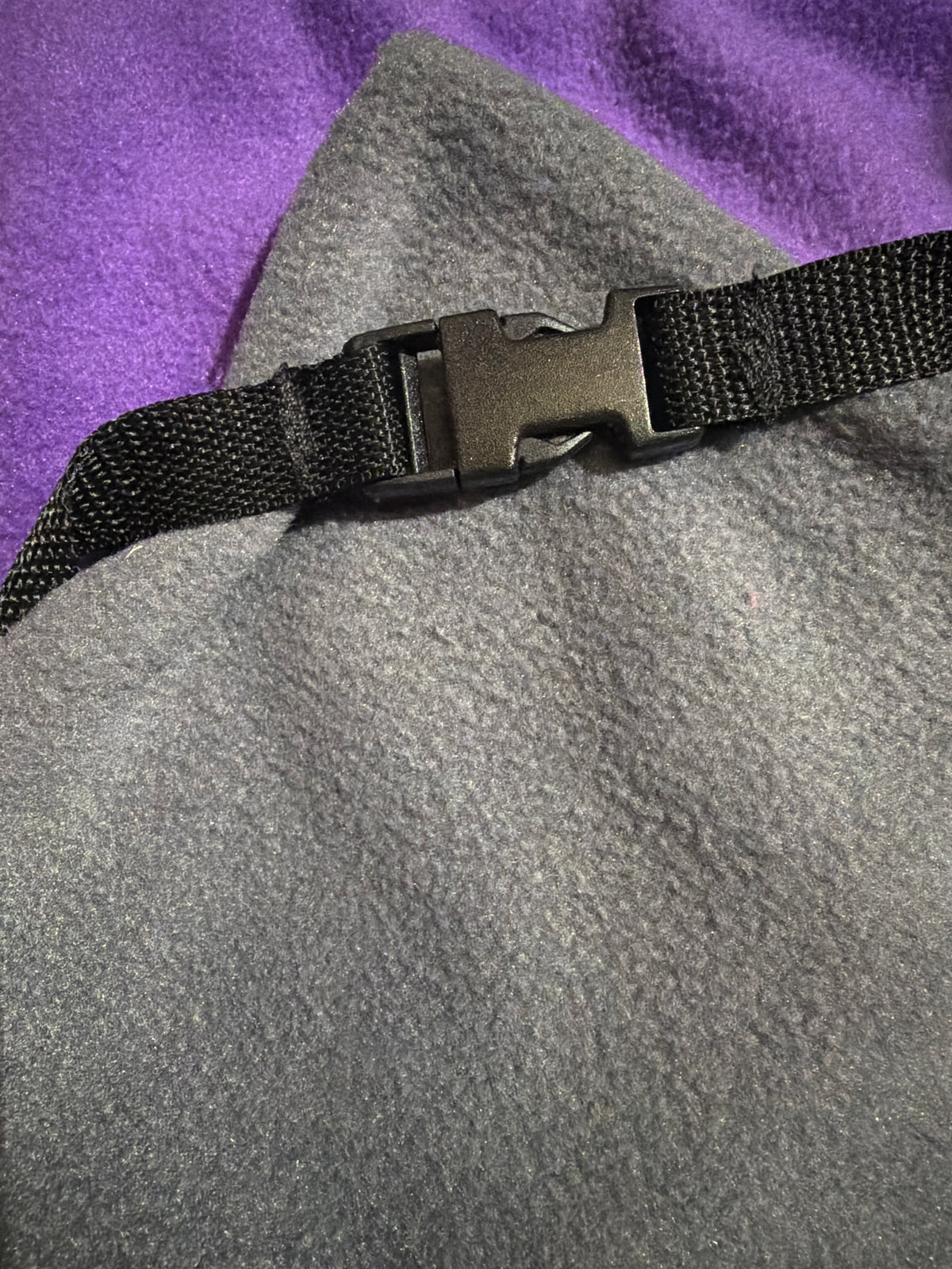 35% OFF Purple & Grey Fleece Reversible Pad