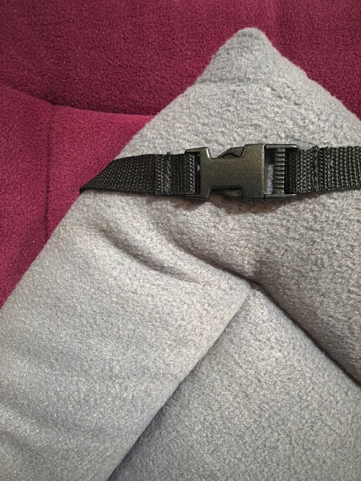 Mulberry & Grey Fleece Reversible Pad