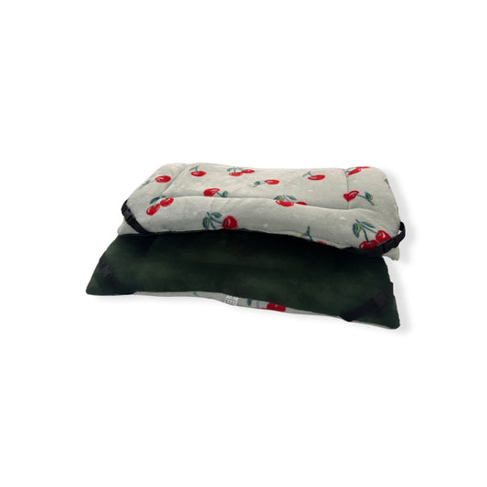 30% OFF Cherry Cuddle Soft & Bottle Green Velvet Luxury Reversible Pad