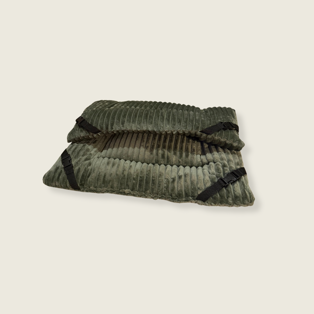 Khaki Jumbo Cord Cuddle Soft Luxury Reversible Pad