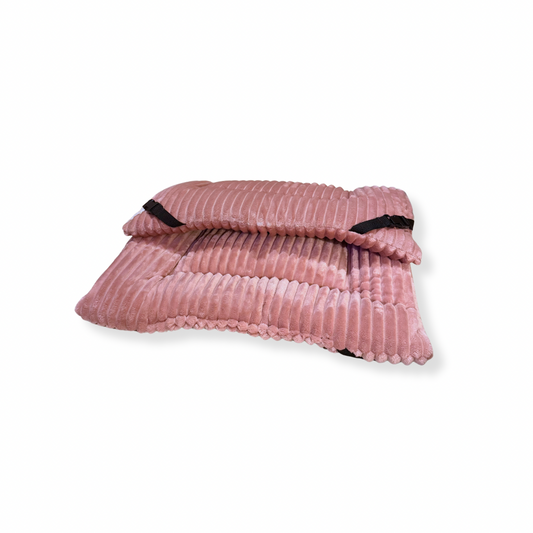Baby Pink Jumbo Cord Cuddle Soft Luxury Reversible Pad