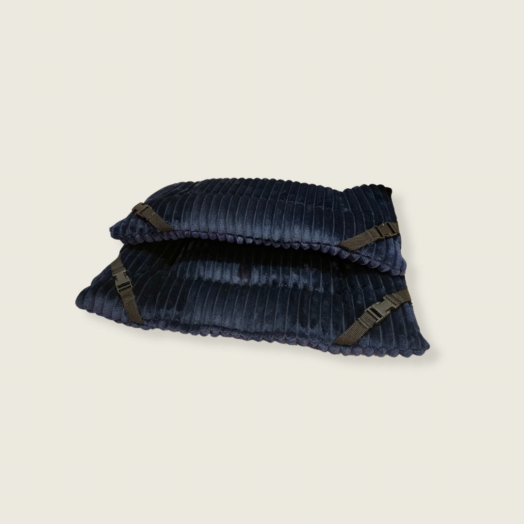 Navy Jumbo Cord Cuddle Soft Luxury Reversible Pad