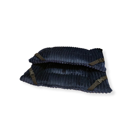 Navy Jumbo Cord Cuddle Soft Luxury Reversible Pad