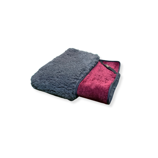 Velours gris foncé et surmatelas de luxe gris