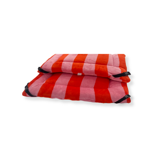20% OFF Orange & Pink Stripe Cuddle Soft Luxury Reversible Pad