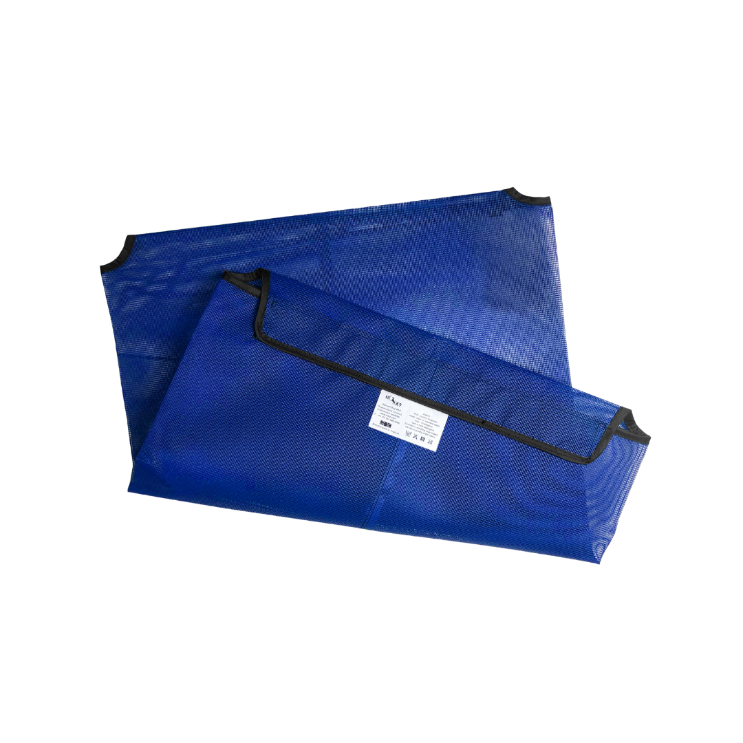 Couverture en filet bleu