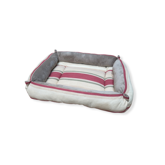 Cotton Stripe & Mushroom Cuddle Soft Luxury Nest