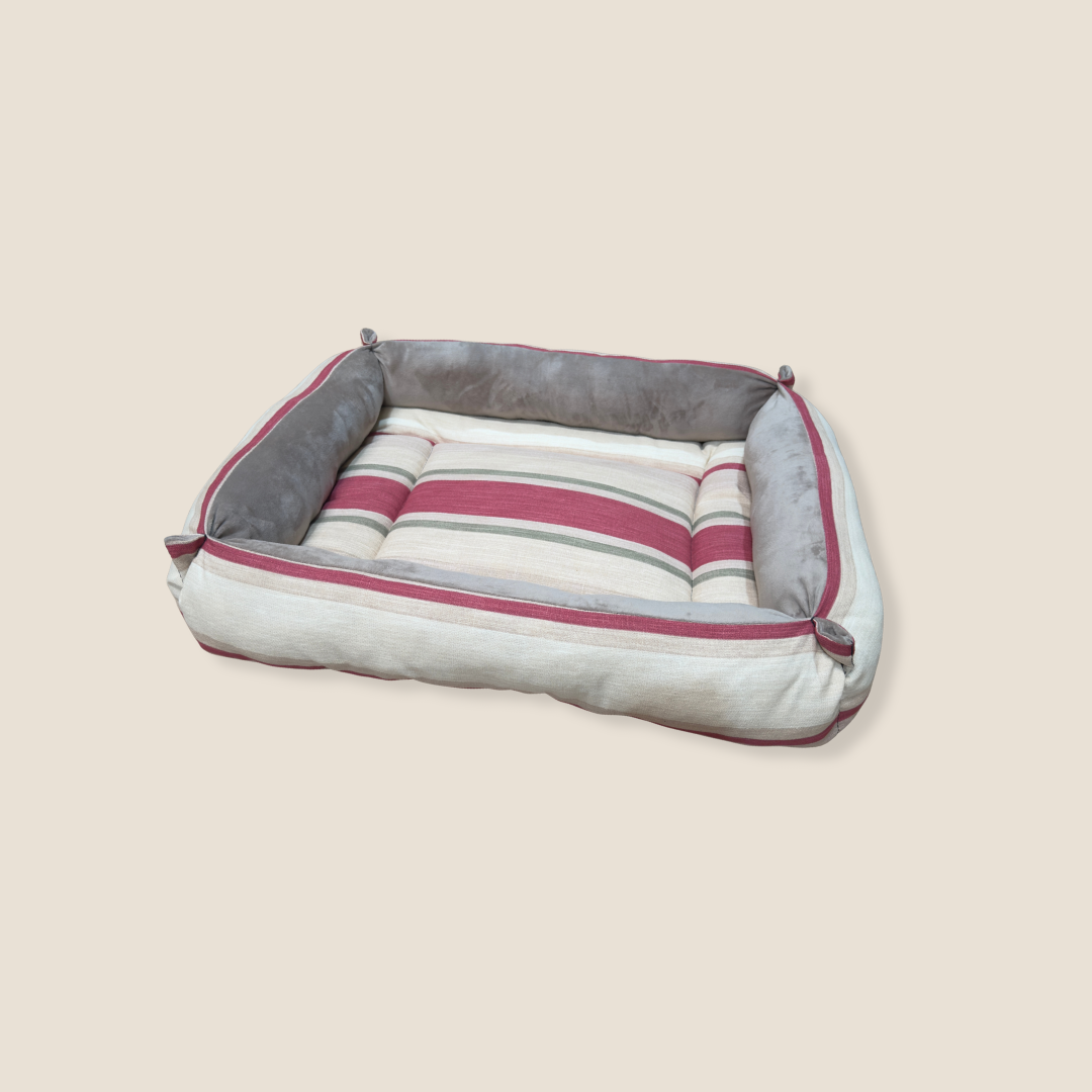 Cotton Stripe & Mushroom Cuddle Soft Luxury Nest