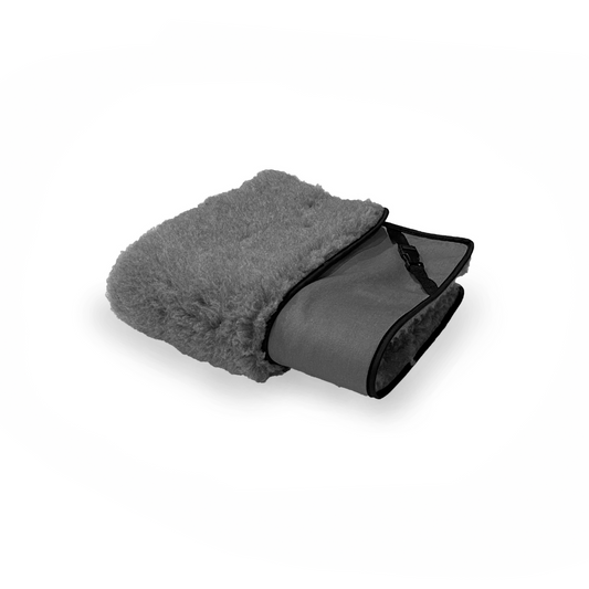 Dark Grey Velvet & Grey Luxury Cosy Topper