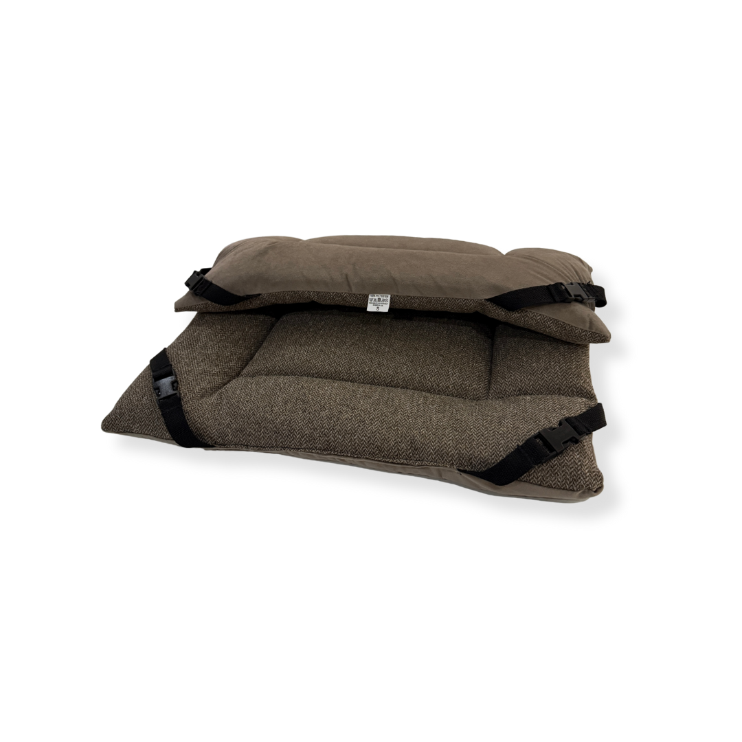 Truffle Tweed & Cedar Velvet Luxury Reversible Pad