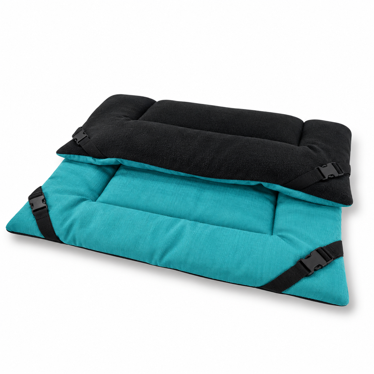 50% OFF Black & Teal Fleece Reversible Pad
