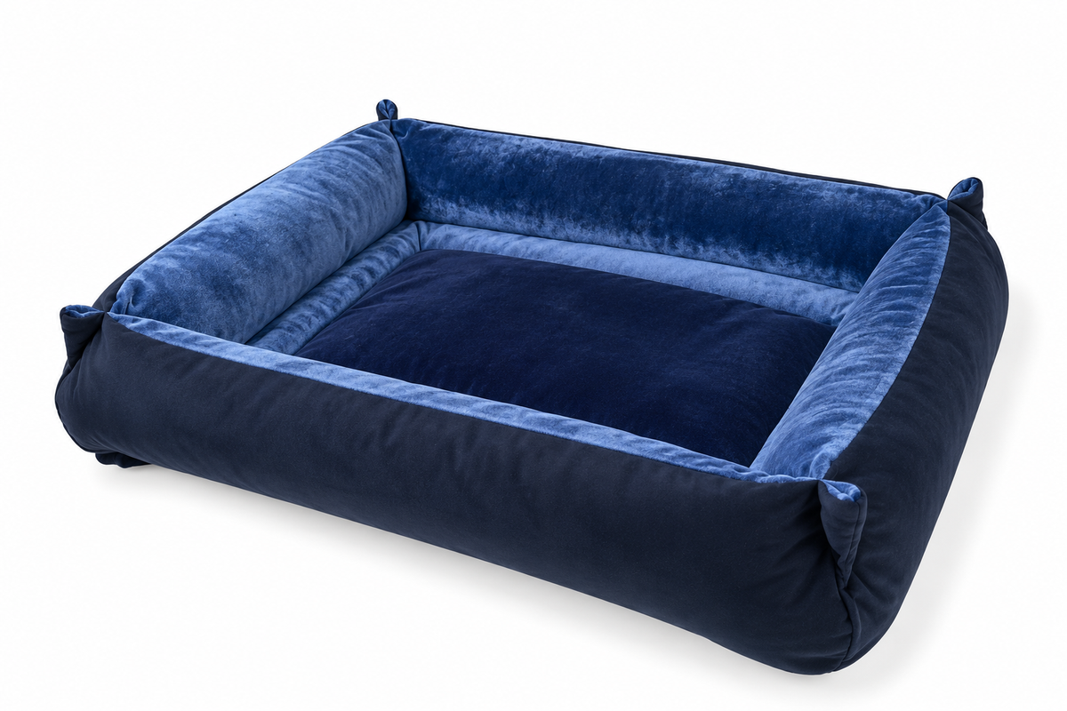 Navy Cuddle Soft & Navy Velvet Luxury Nest