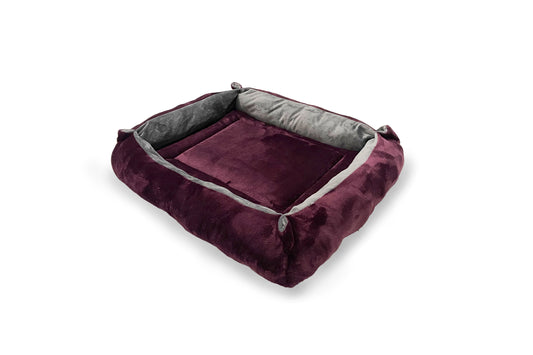 40% OFF Mulberry Cuddle Soft & Grey Velour Luxury Nest - HiK9