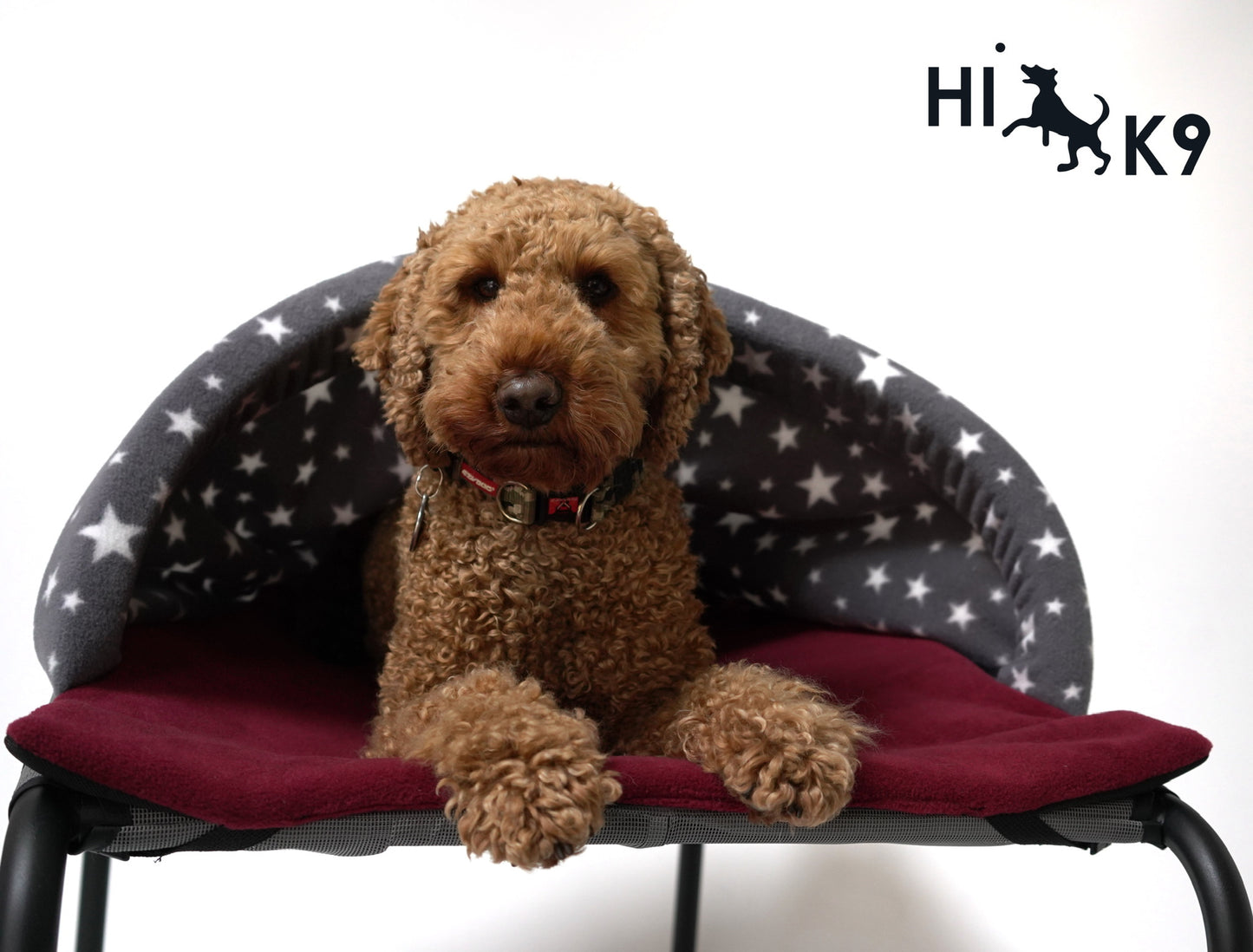 Grey White Star & Mulberry Snuggle Tunnel