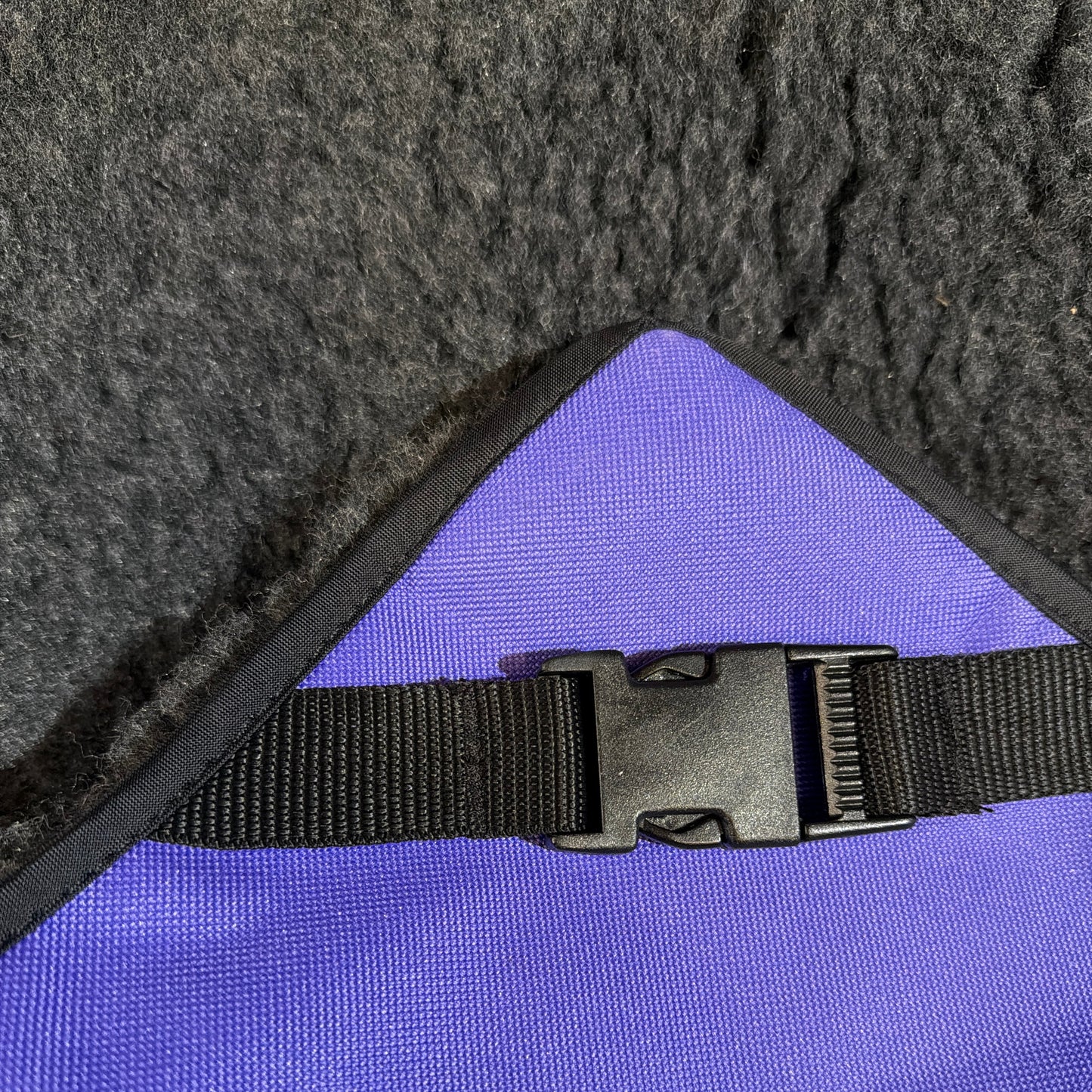 90% OFF Purple Canvas & Charcoal Cosy Topper