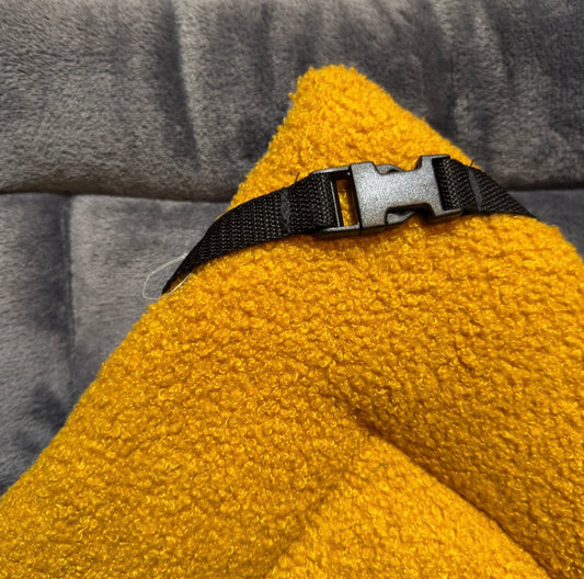 Mustard Boucle & Dark Grey Cuddle Soft Luxury Reversible Pad