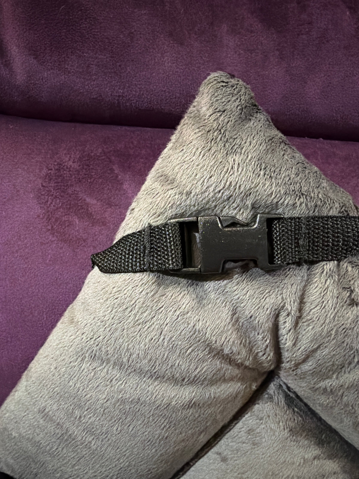 50% OFF Purple Velvet & Dark Grey Velour Luxury Reversible Pad