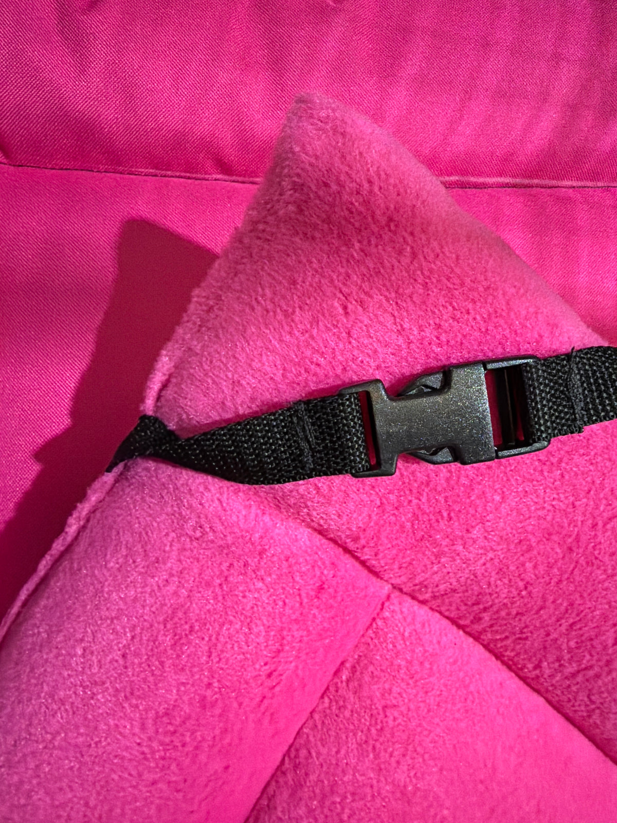 40% OFF Pink Canvas & Cerise Fleece Reversible Pad