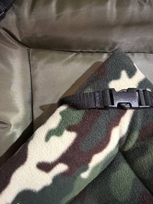 30% OFF Olive Canvas & Camo Fleece Reversible Pad