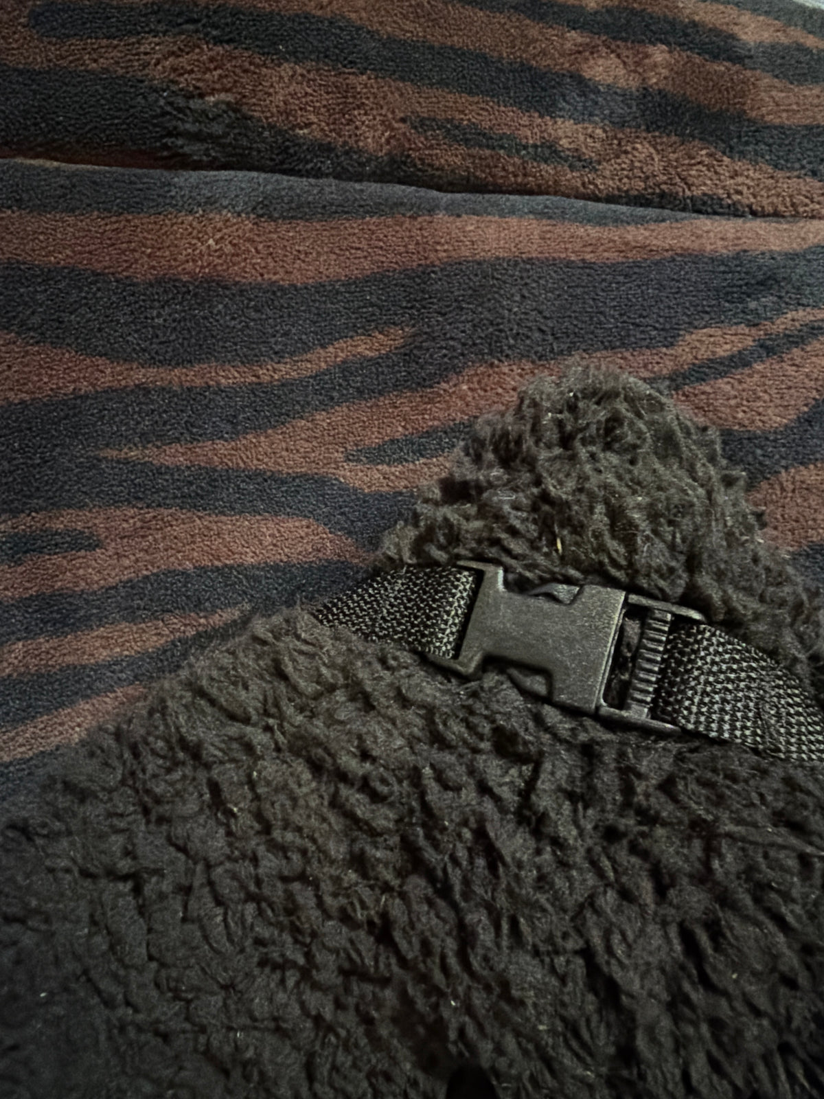 40% OFF Tiger Cuddle Soft & Black Teddy Luxury Reversible Pad
