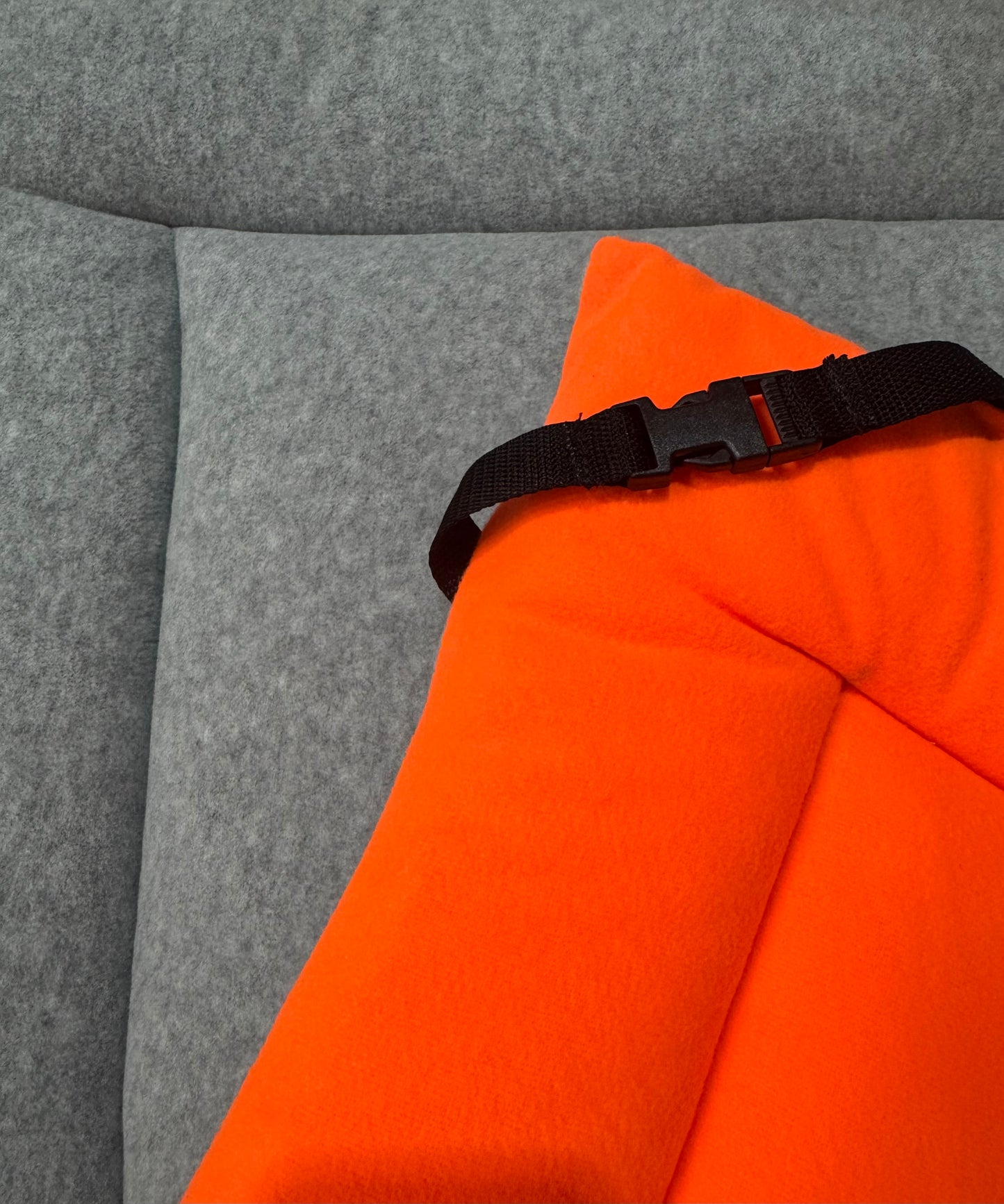 50% OFF Neon Orange & Grey Marl Fleece Reversible Pad