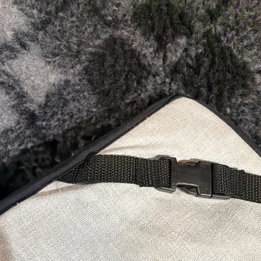 70% OFF Grey Cotton & Grey Diamond Check Cosy Topper