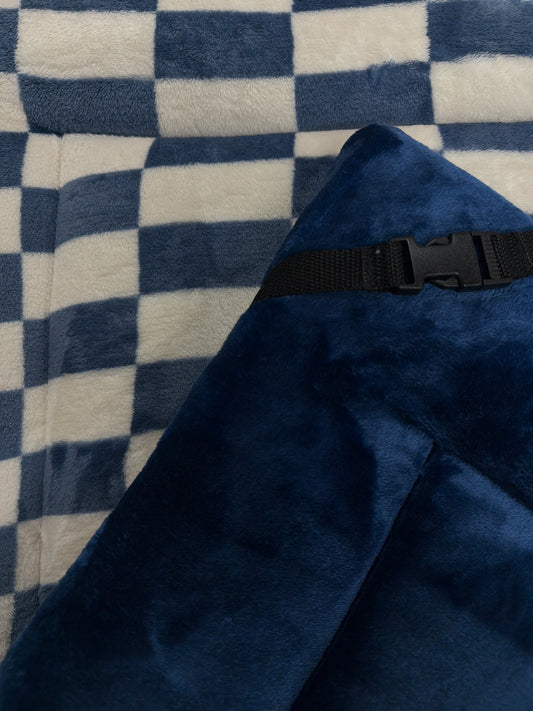 50% OFF Blue Check Cuddle Soft & Blue Cuddle Soft Luxury Reversible Pad