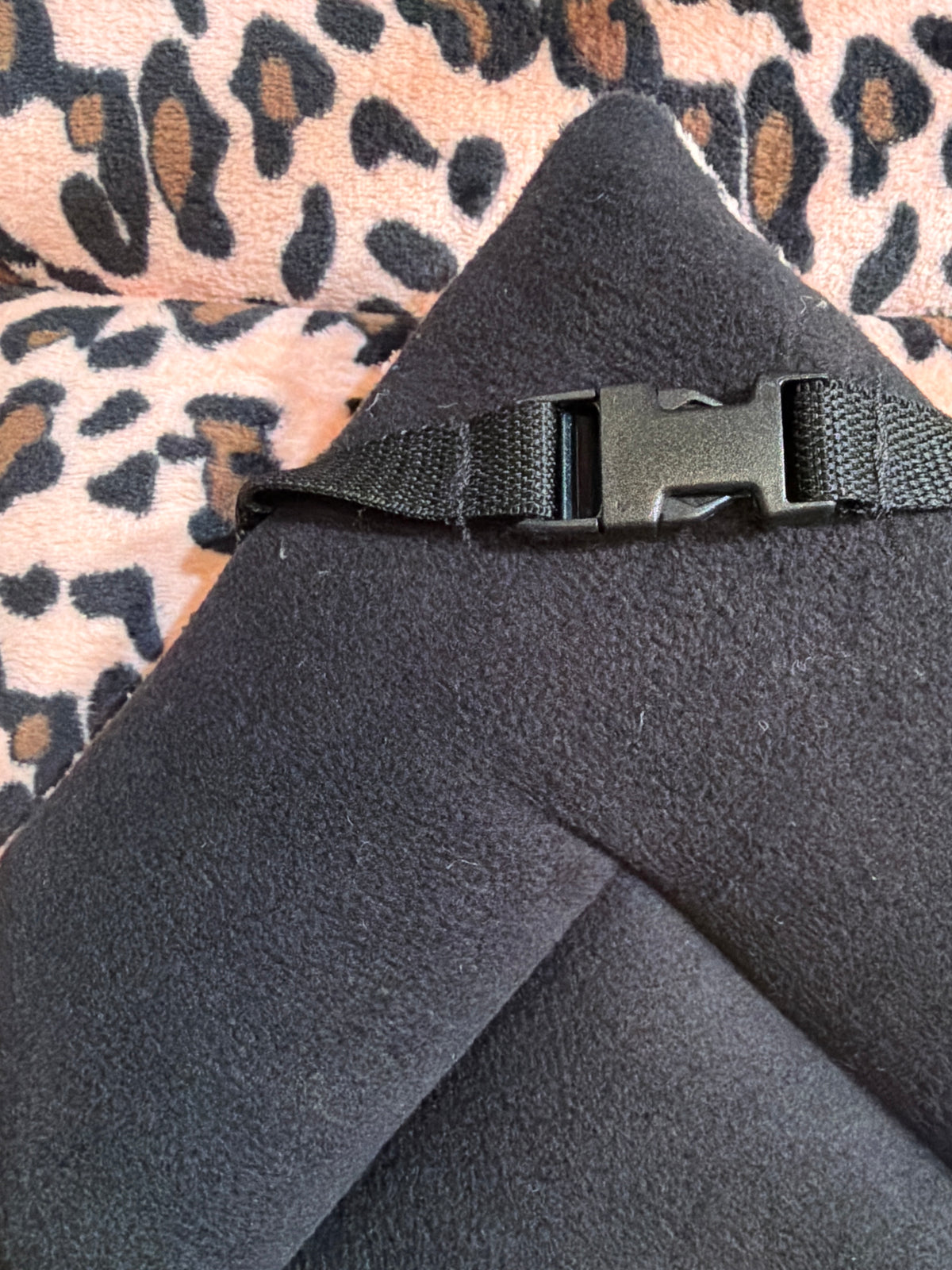 30% OFF Leopard Cuddle Soft & Black Fleece Luxury Reversible Pad