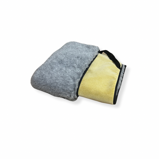 50% OFF Grey & Yellow Velvet Cosy Luxury Topper - HiK9