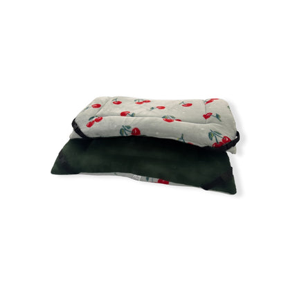 30% OFF Cherry Cuddle Soft & Bottle Green Velvet Luxury Reversible Pad