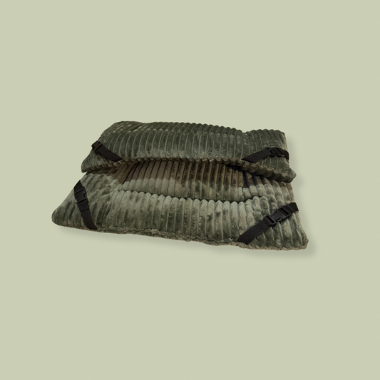 Khaki Jumbo Cord Cuddle Soft Luxury Reversible Pad