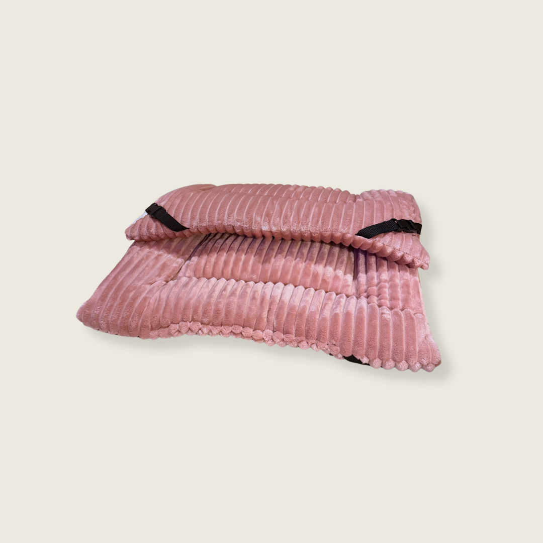Baby Pink Jumbo Cord Cuddle Soft Luxury Reversible Pad