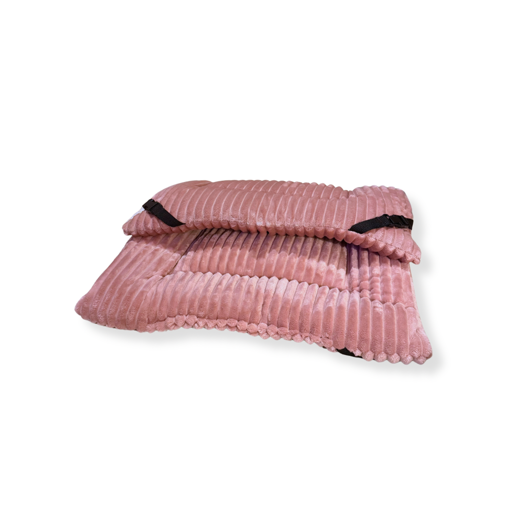 Baby Pink Jumbo Cord Cuddle Soft Luxury Reversible Pad