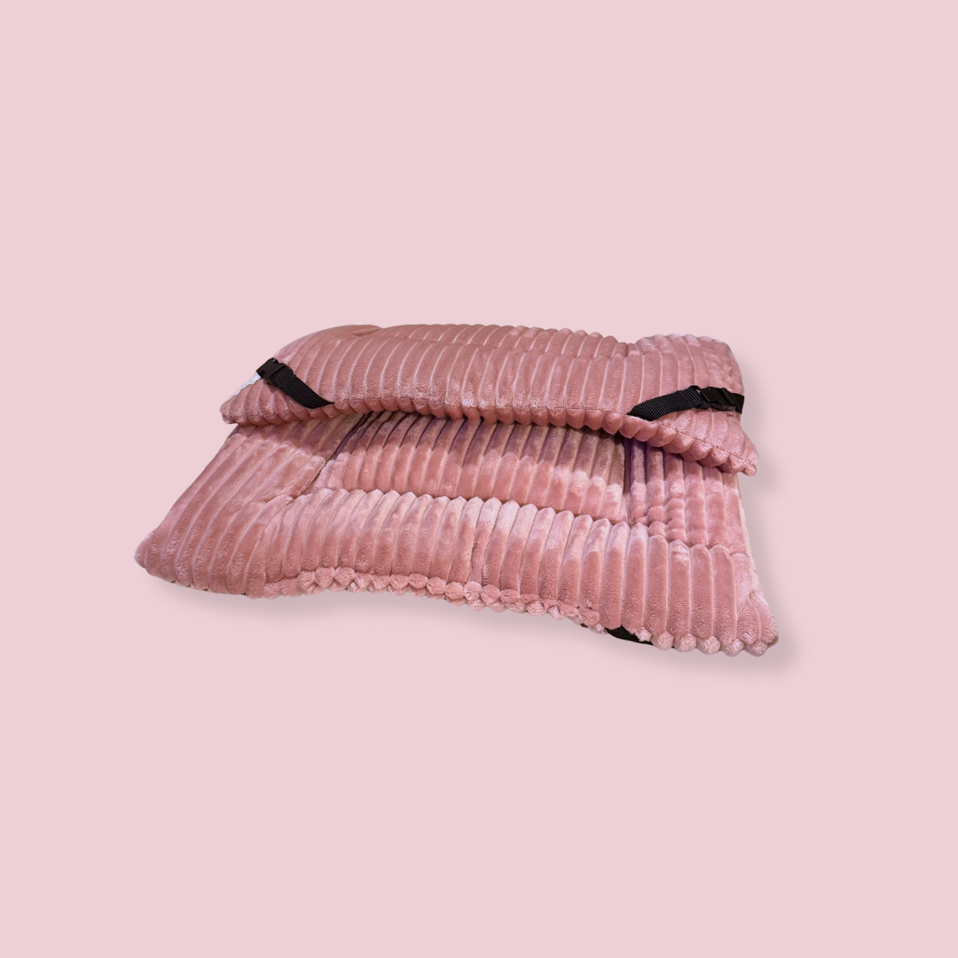 Baby Pink Jumbo Cord Cuddle Soft Luxury Reversible Pad