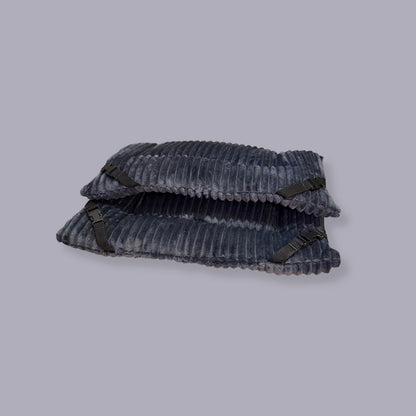 Grey Jumbo Cord Cuddle Soft Luxury Reversible Pad