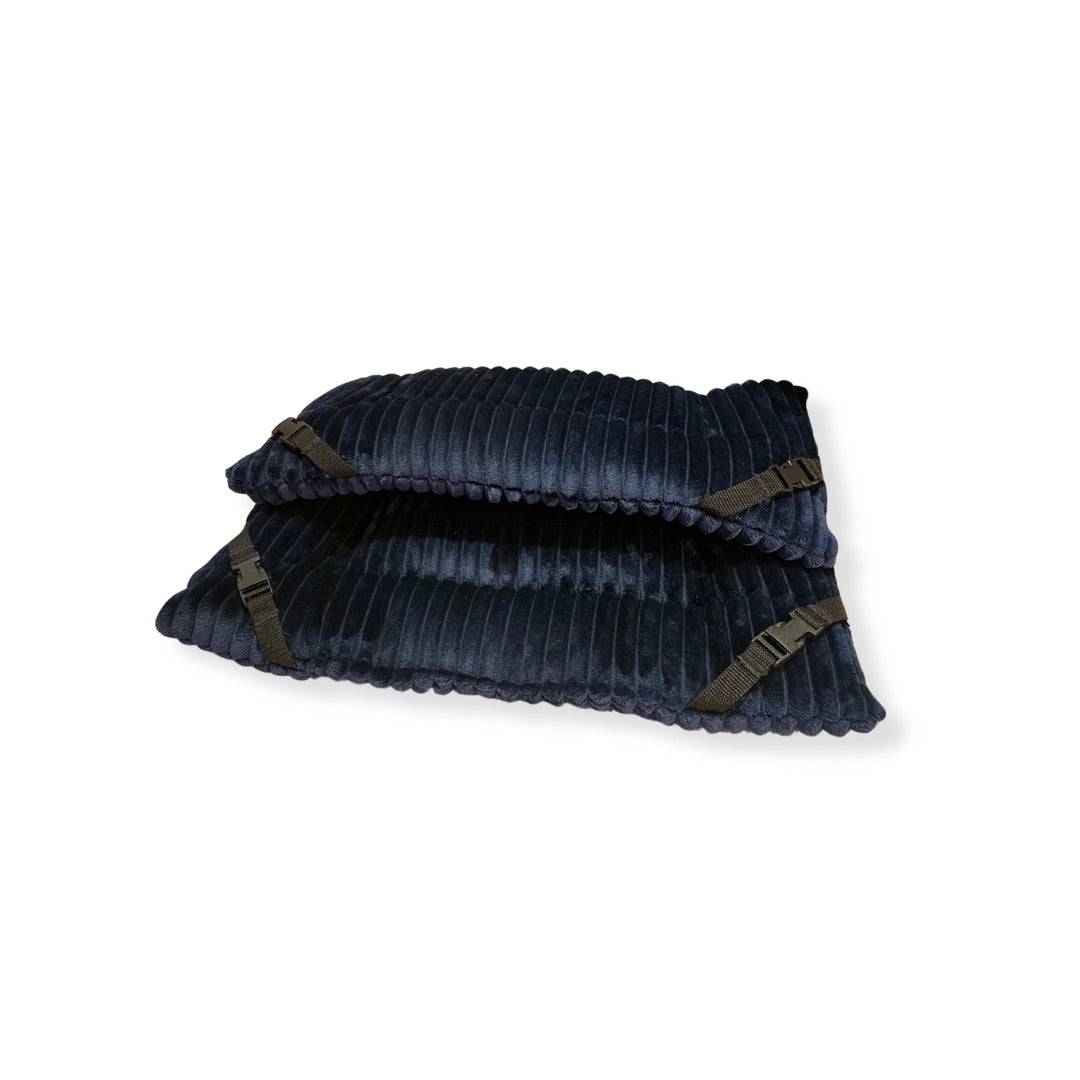 Navy Jumbo Cord Cuddle Soft Luxury Reversible Pad