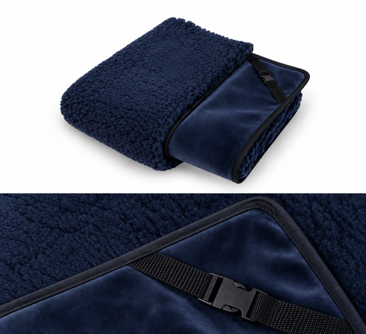 20% OFF Navy Velvet & Navy Luxury Cosy Topper