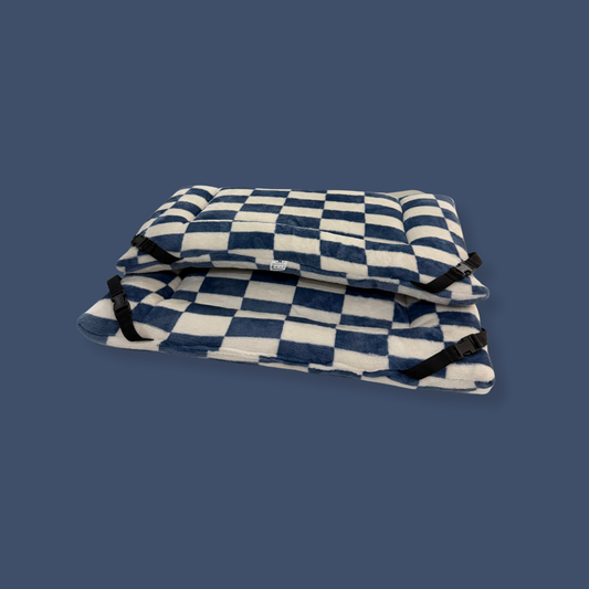 Dunkelgraues Kuschelweiches &amp; Graues Teddy-Fleece Luxuriöse Wendeunterlage