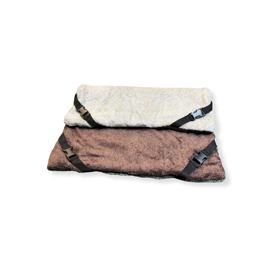 Beige & Chocolate Bamboo Towelling Lightweight Pad