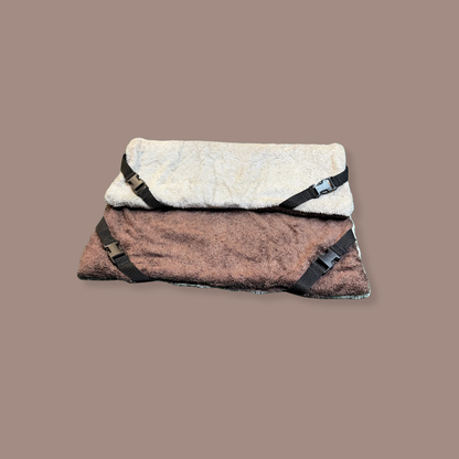 Beige & Chocolate Bamboo Towelling Lightweight Pad