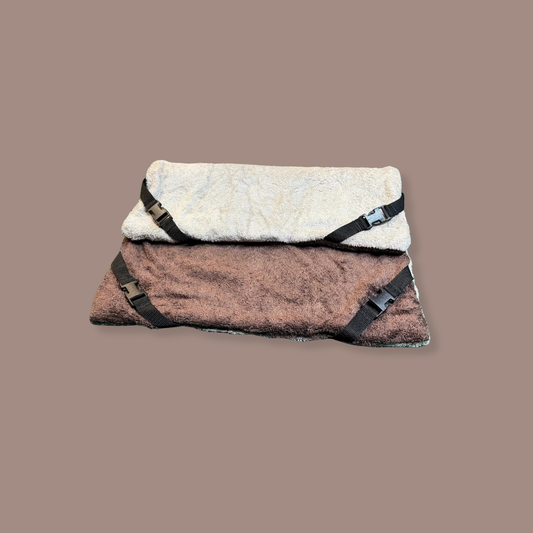 Beige & Chocolate Bamboo Towelling Lightweight Pad