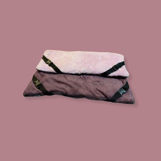 Mauve & Baby Pink Bamboo Towelling Lightweight Pad