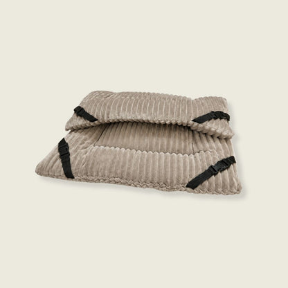 Mushroom Jumbo Cord Cuddle Soft Luxury Reversible Pad