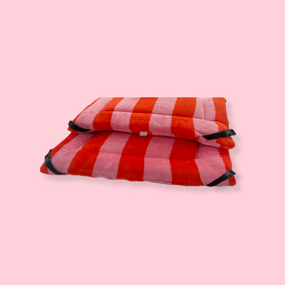 20% OFF Orange & Pink Stripe Cuddle Soft Luxury Reversible Pad