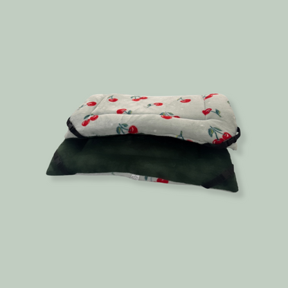30% OFF Cherry Cuddle Soft & Bottle Green Velvet Luxury Reversible Pad