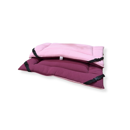 Pink Cotton & Wine Cotton Luxury Reversible Pad