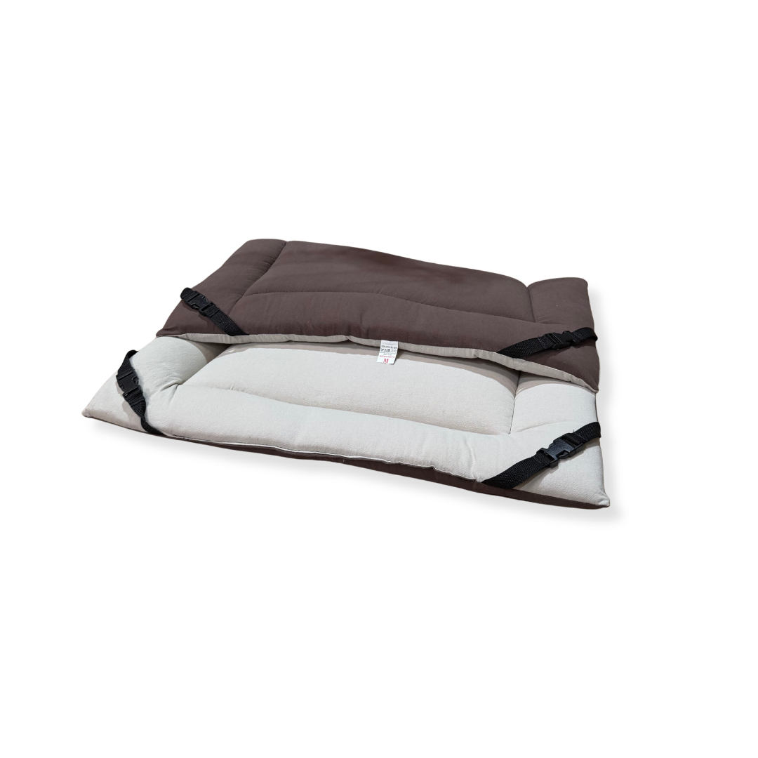 Chocolate Cotton & Stone Cotton Luxury Reversible Pad