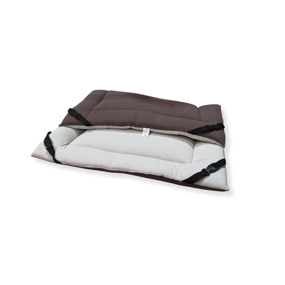 Chocolate Cotton & Stone Cotton Luxury Reversible Pad