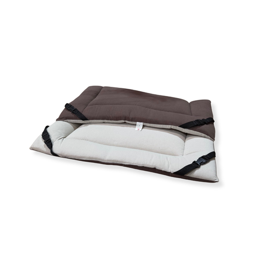 Chocolate Cotton & Stone Cotton Luxury Reversible Pad