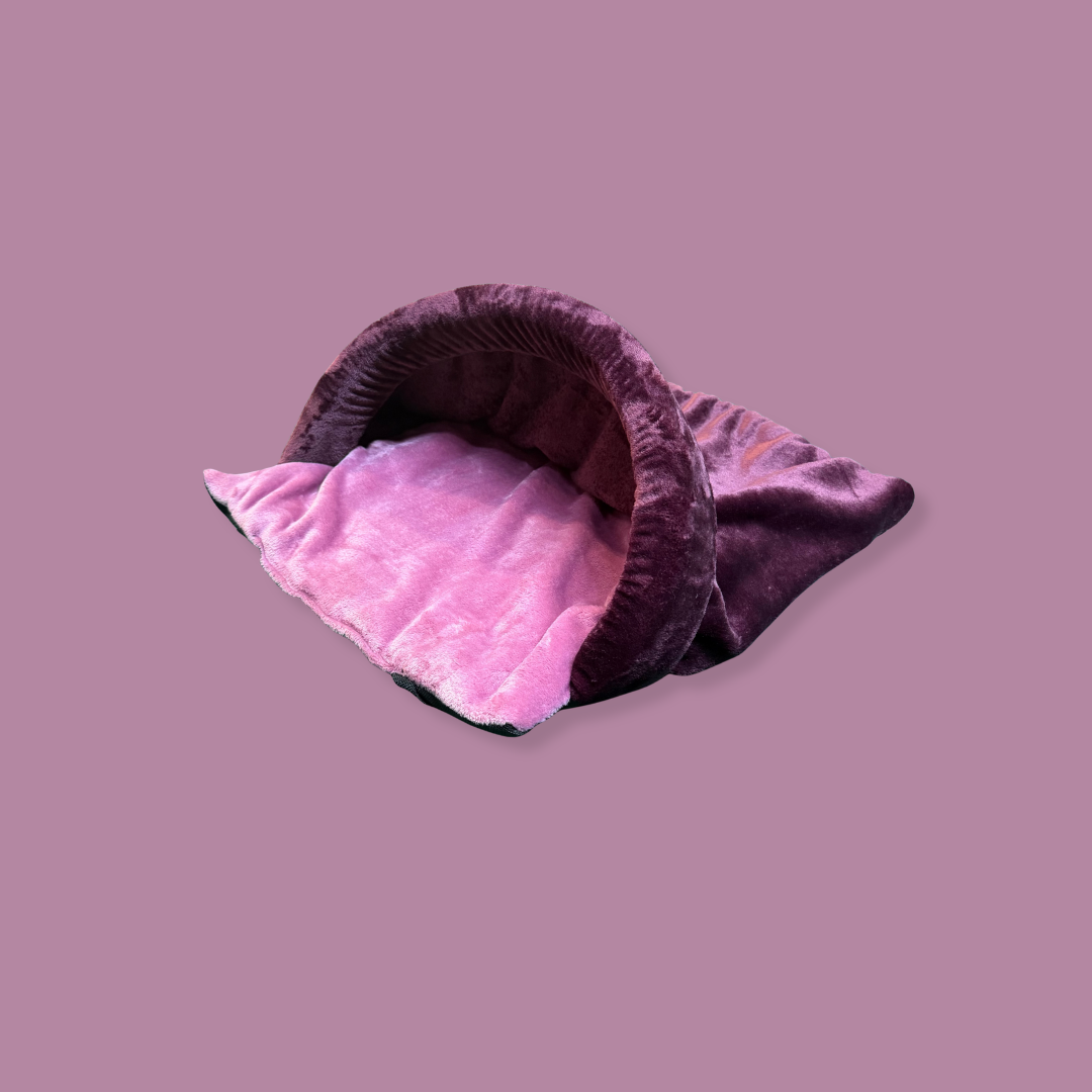 Pink & Mulberry Cuddle Soft Luxury Snuggle Tunnel